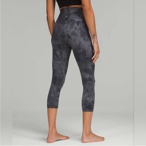 RARE Lululemon Align Crop 23” *Diamond Dye Grey Graphite *Limited Edition
